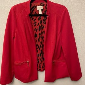 Chicos 1 red blazer